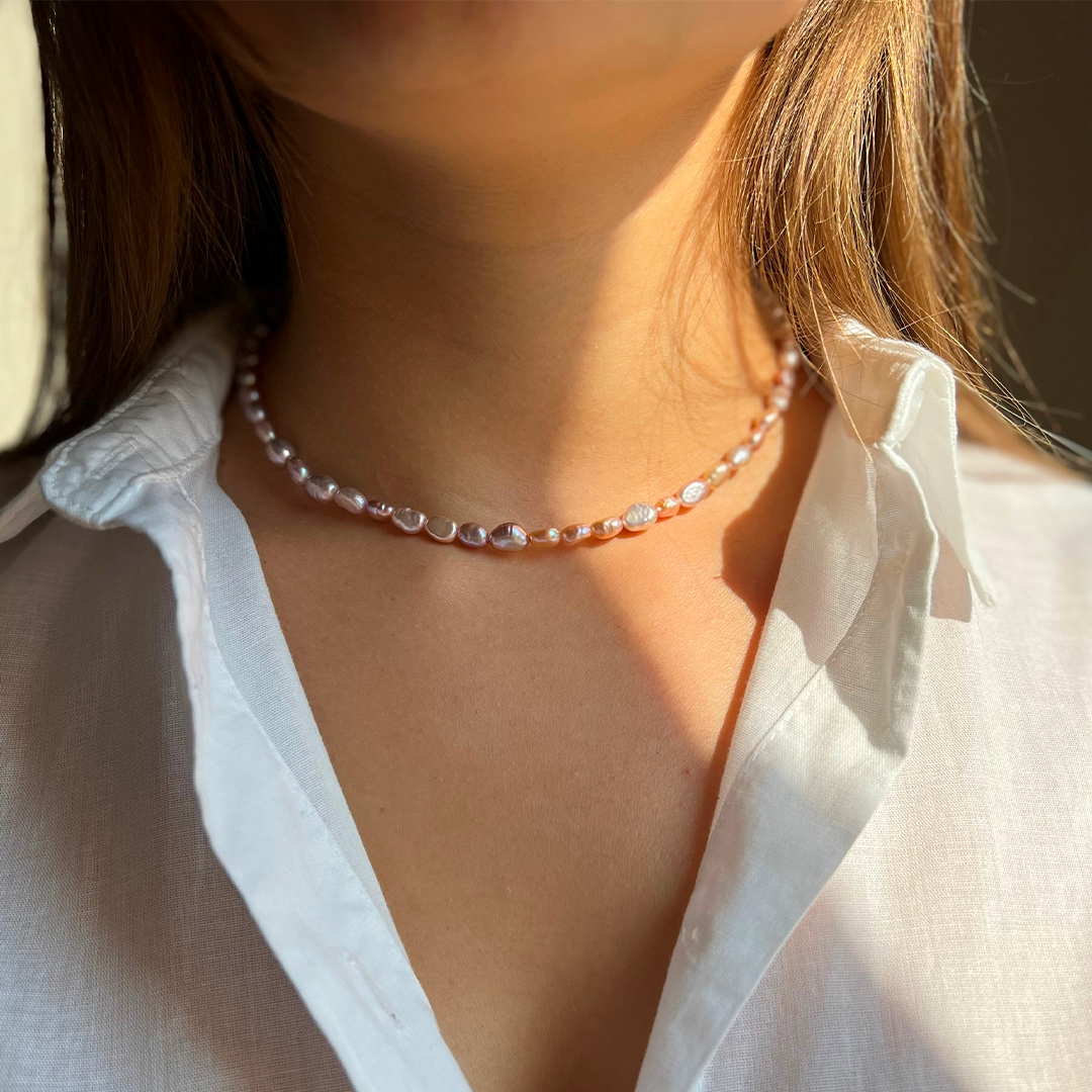 Pink Pearl Choker